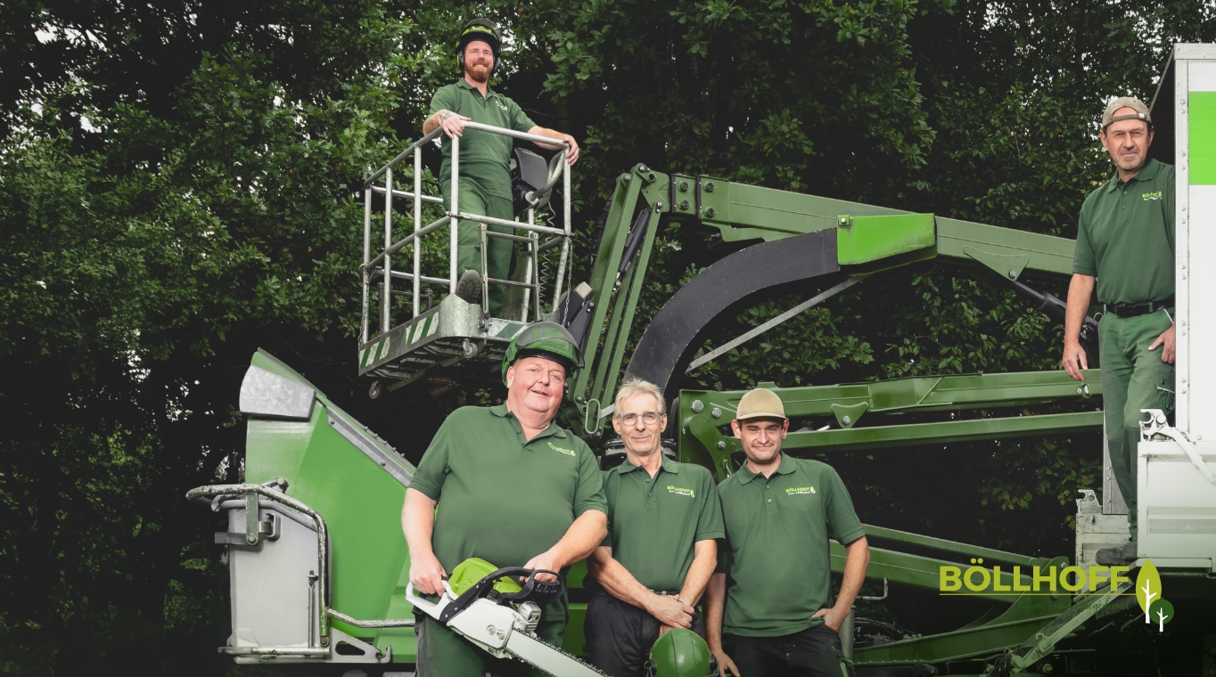 Team der Baumpflege von Böllhoff.
