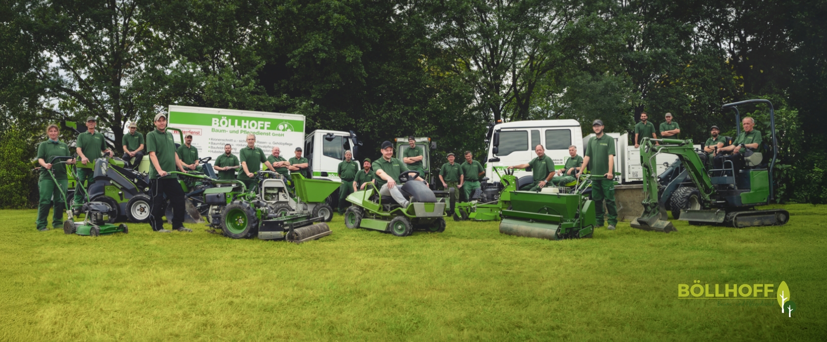 Teamfoto der Partnerfirma Böllhoff Baum- und Pflegedienst.